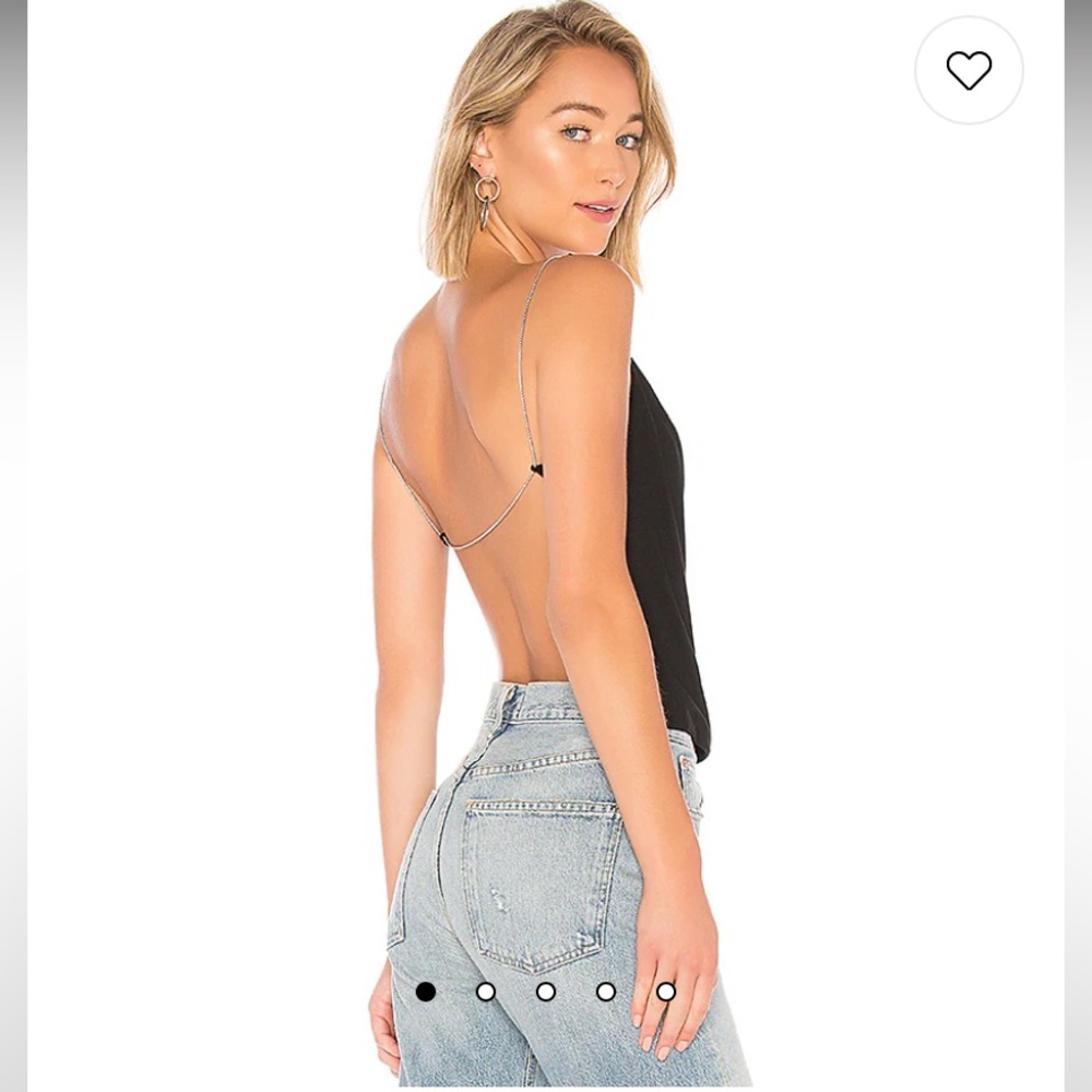 REVOLVE Katryna Chain Cami Black Superdown Size Small